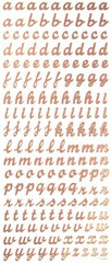 Naklejki Ozdobne ALFABET Małe Litery 168szt.