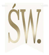 Flagietka, Litera ŚW., Złota, 1 szt.