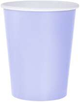 Kubeczki pap. jednokolorowe lawendowe 270ml 14 szt