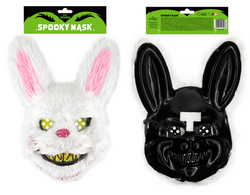 Maska UPIORNY KRÓLIK Biały Morderca Hallowen 