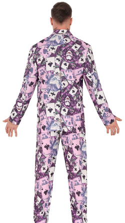 Kostium Strój Joker Pokerzysta Komik Gangster, M