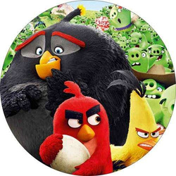 Opłatek tortowy 14 cm, Angry Birds Movie 1 szt.