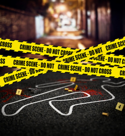 Taśma Policyjna Ostrzegawcza MIEJSCE ZBRODNI 7,2m
