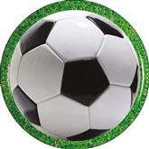 Opłatek tortowy 20 cm, Piłka nożna 1 szt.