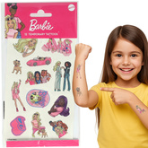 Tatuaże Zmywalne BARBIE Lalka Urodziny 12szt.