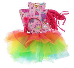 Zestaw "Tęczowa balerina" opaska, buty, spódniczka
