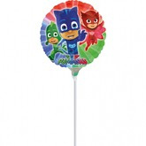 Balon foliowy na patyk PJ Masks, 23 cm, 1 szt.