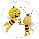 Opłatek tortowy 14 cm, Pszczółka Maja 1 szt.