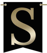 Flagietka, Litera S, Czarna, 1 szt.