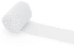 Wstążka Tasiemka Szyfonowa BIAŁA 4cm x 5m 3szt.