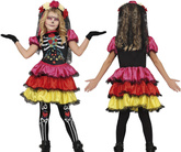 Kostium Strój CATRINA Meksyk Halloween 7-9 lat