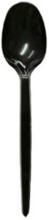 Łyżki wielokrotnego użytku ECONOMY czarne 100szt.