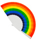 WACHLARZ Składany Kolorowy TĘCZOWY Parada LGBTQ+