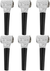 Gwizdki Trąbki Holograficzne SREBRNE 6szt.