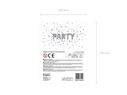 Balon foliowy Litera "X", 35cm, srebrny