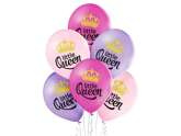 Balony lateksowe 12 cali, Little Queen, 6 szt.