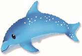 Balon foliowy 24" FX - Słodki Delfin, niebieski