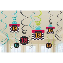 Świderki na 18 Urodziny, 12 szt. 