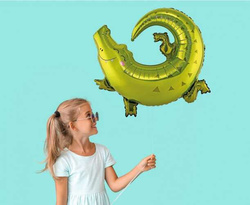 Balon foliowy Krokodyl, 80x71 cm