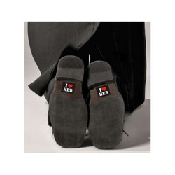 Naklejki na buty "I LOVE HER" - 2 szt, 1 op.
