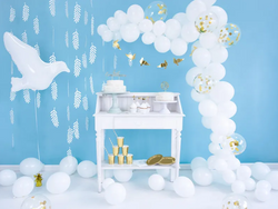 Balony St. 23cm (10") Pastel Pure White 100szt.