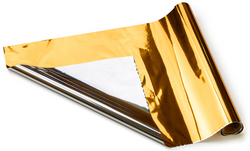 Folia Dekoracyjna Metal Złota Srebrna 0,5x25m