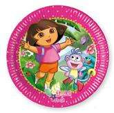 Talerzyki pap. "Dora's Adventures" 20cm 10szt