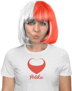 Peruka Kibica Polski Biało Czerwona BOB Euro