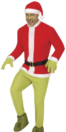 Strój Kostium Mikołaj Buntownik Zielony Świąt, S