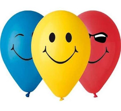 Balony Premium Uśmiechy, 30 cm, 5 szt.