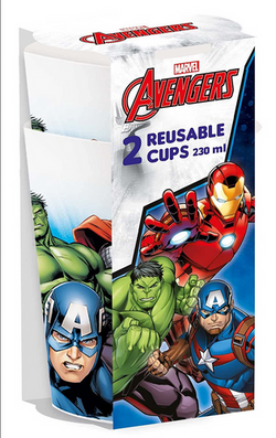Kubeczki Plastikowe Avengers Marvel 230ml 2szt