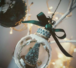 Choinki Dekoracyjne Zielone Ozdobne 8cm 2szt.