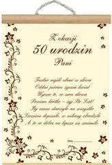 Dyplom, 50 urodziny - dla kobiety, 1 szt.