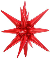 Balon Foliowy Gwiazda 3D CZERWONA Święta 68cm