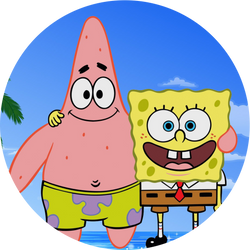 Opłatek tortowy 14 cm, SpongeBob 1 szt.
