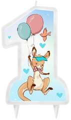 Świeczka urodzinowa Kolekcja Roczek - Kangurek