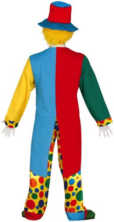 Strój Kostium Kolorowy KLAUN Clown M 48-50