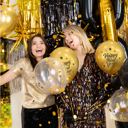 Balony Sylwestrowe HAPPY NEW YEAR Nowy Rok 8szt.