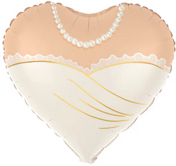 Balon Foliowy Serce Panna Młoda Ślub Wesele 45cm