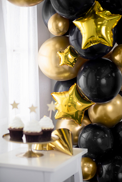 Balony Glossy złote, 12cm 1szt.