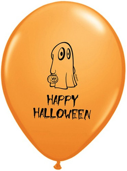 Balony z nadrukiem HALLOWEEN "DUCH" - 1 szt.