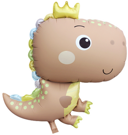 Balon Foliowy DINOZAUR W KORONIE Dino 65x79cm