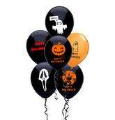 Balony HALLOWEEN Hocus Pocus, 30cm, 1 szt.