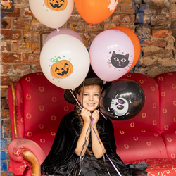 Balony Lateksowe Zestaw HALLOWEEN Mix 8szt.