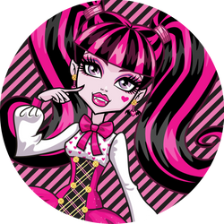 Opłatek tortowy 14 cm, 1 szt. Monster High