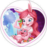 Opłatek tortowy 14 cm Enchantimals 1 szt.