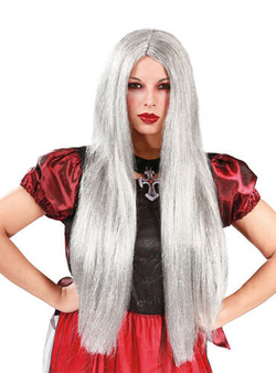 Peruka szara w pudełku, 1 szt.