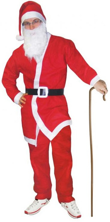 Zestaw Strój Kostium ŚWIĘTY MIKOŁAJ uniwersalny