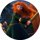 Opłatek tortowy 14 cm, Merida Waleczna 1 szt.