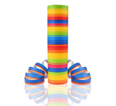 Serpentyna "Tęczowe paski", 18p/4m